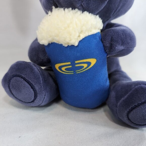 Cineplex Big Screen Buddies Dog Popcorn Stuffed Animal Purple Movie Theatre Plus - Picture 2 of 10